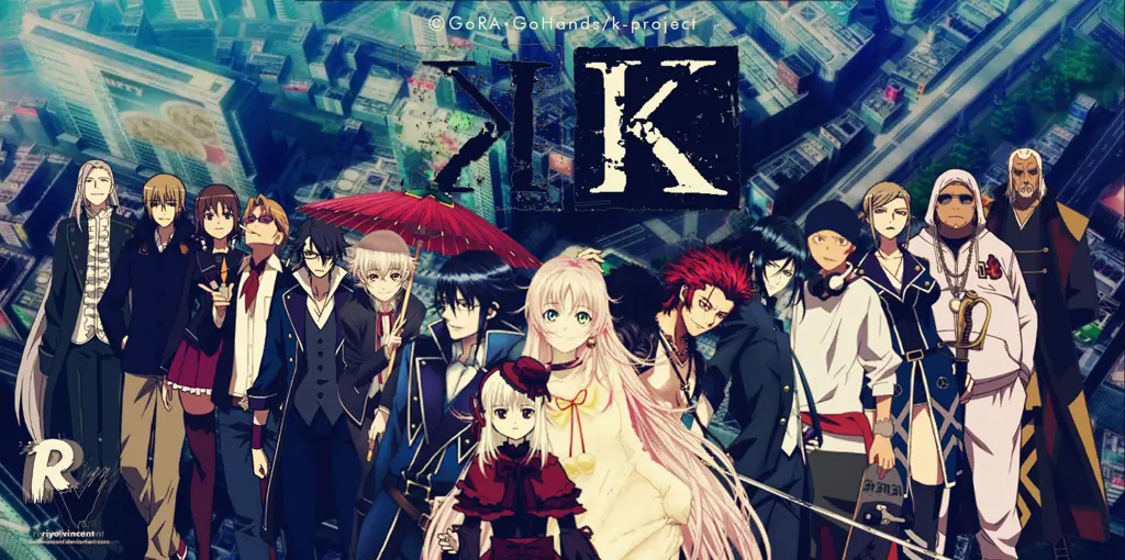 Poster promosi anime K Project Gambar promosi anime K Project