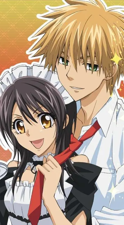 Gambar Misaki Ayuzawa dan Usui Takumi dari anime Maid Sama!