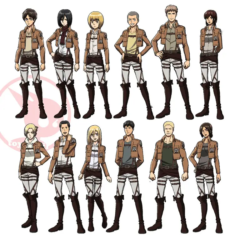 Titan yang mengerikan Gambar Titan di Attack on Titan
