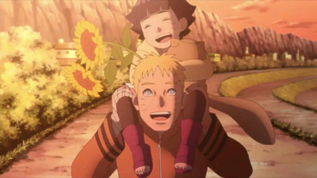 Pewarisan kekuatan dan semangat Naruto dan Boruto bersama-sama dalam satu frame