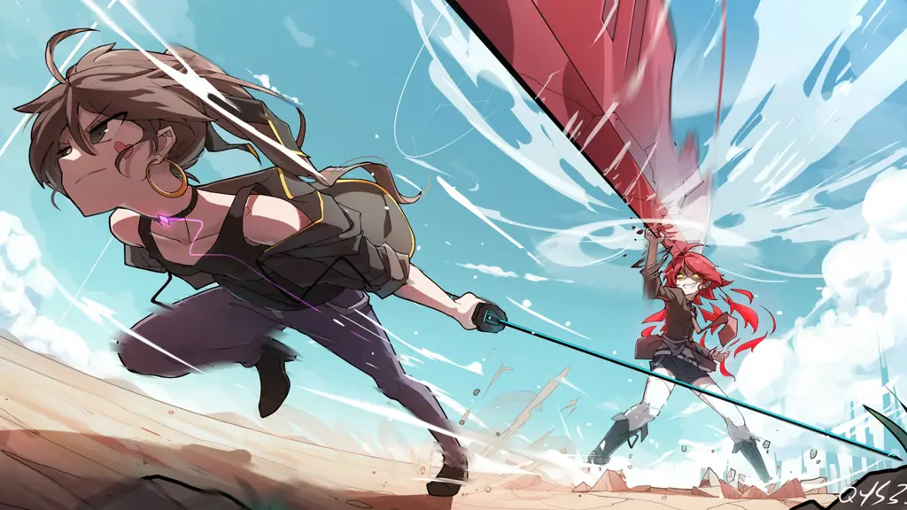 Saksikan aksi Fachrul yang memukau Adegan pertarungan anime yang epik